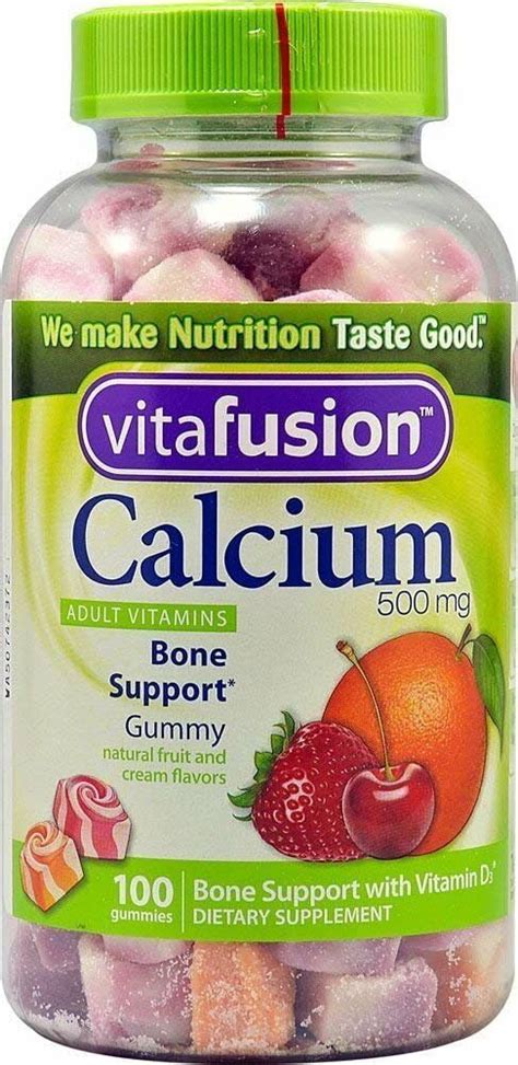 Vitafusion Calcium Mg Gummy Vitamins For Adults Creamy Swirled