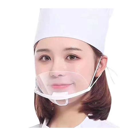 Jual Ao8 Masker Penutup Mulut Transparan Chef Kantin Restoran Masker