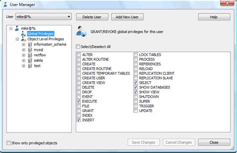 Manage Privileges Sqlyog Knowledge Base