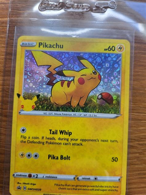 7x Lot 2020 Pokemon Pikachu 25th Anniversary Promo SWSH039 General