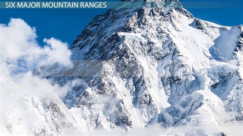 Major Mountain Ranges in the World | Map & List - Lesson | Study.com