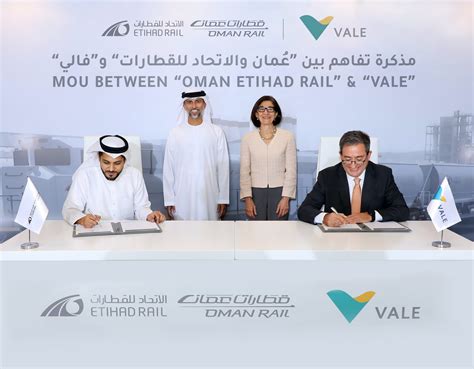 Oman And Etihad Rail Company Signs Mou With Vale Construction