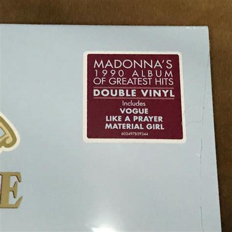 Madonna Immaculate Collection Brand New Sealed Double Lp Greatest