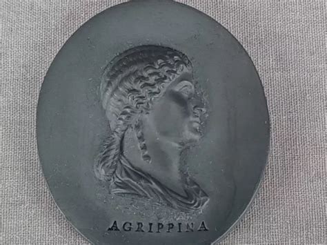 Wedgwood Agrippina Black Basalt Portrait Medallion Plaque Circa