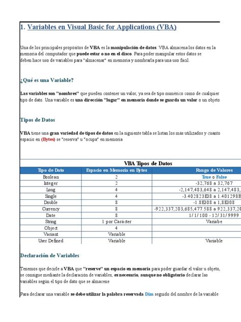 02 Variables Tipos De Datos Y Constantes Pdf Variable Informática Almacenamiento De