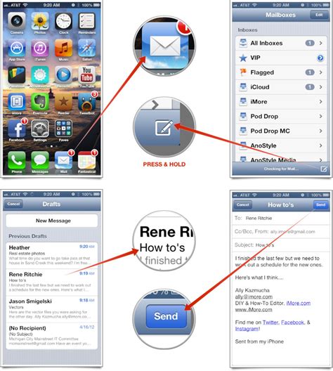 How To Quickly Find Draft Emails On An Iphone Or Ipad Zing Help Center