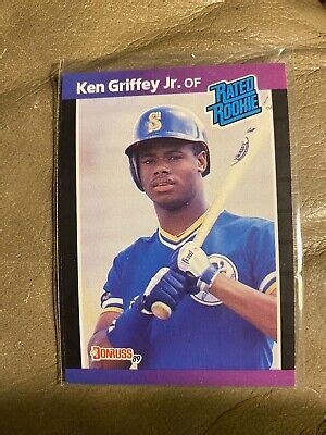 Donruss Rated Rookie Ken Griffey Jr Rc Ebay