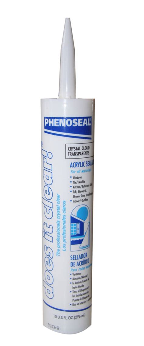 Phenoseal Vinyl Adhesive Caulk, Clr 10 Oz. - HANDYCT