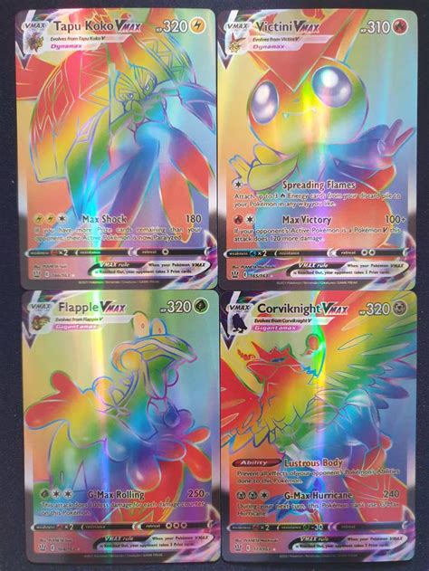 Vmax Pokemon Cards Rainbow Rare Realistic Stereo - PELAJARAN