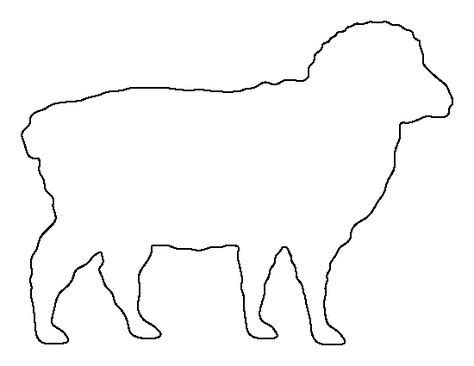 Sheep Pattern Use The Printable Outline For Crafts Creating Stencils