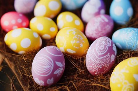 Premium Photo Colorful Easter Eggs Spring Holiday Generated By Ai