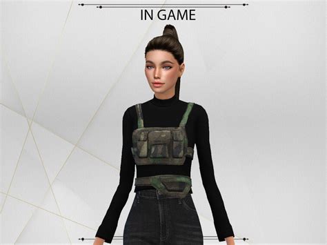 The Sims Resource Agnes Camouflage Vest