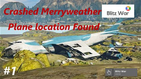 Crashed Merryweather Plane In Gta Secret Location No Water Mod