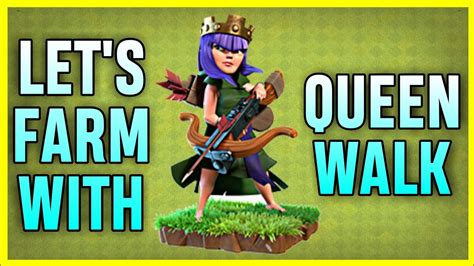 Th9 Queen Walk Hog Riders Farming Attack Strategy Clash Of Clans