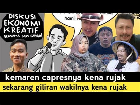 Ngakak Gibran Dirujak Warganet Youtube