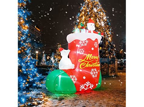 Asteroutdoor Ft Inflatable Santa Claus Bear