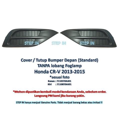 Jual Cover Bumper Depan Kanan Atau Kiri Honda CR V 2013 2014 2015