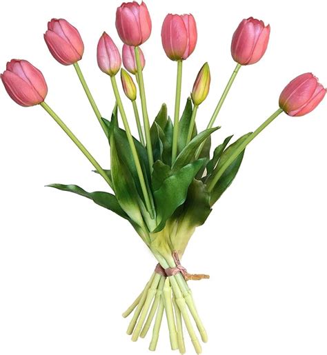 Amazon Kainonnan Pcs Fake Tulips Tulips Artificial Flowers Real