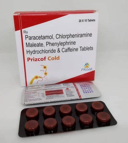 Paracetamol Chlorpheniramine Maleate Phenylephrine Hydrochlloride And