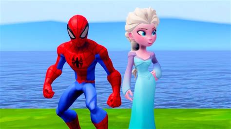 Frozen Elsa Vs Spiderman Snow Queen Vs Spidey Tornado Race Video A