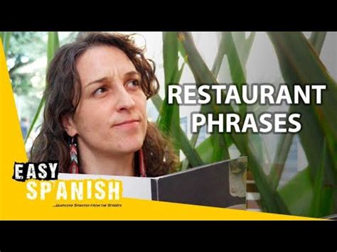 Useful Spanish Phrases For Restaurants Super Easy Spanish 60 YouTube