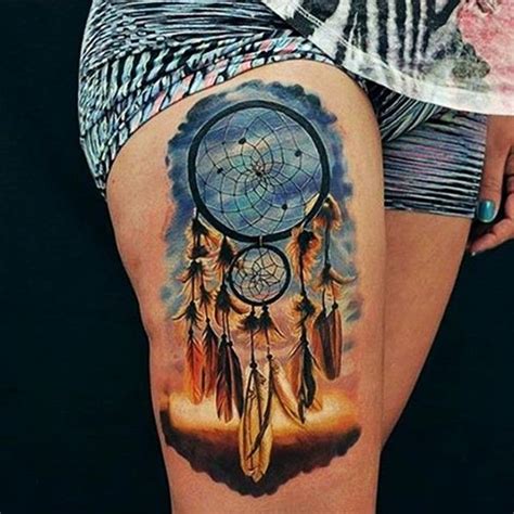 25 Colorful Dreamcatcher Tattoos That Are Absolutely Unique ...