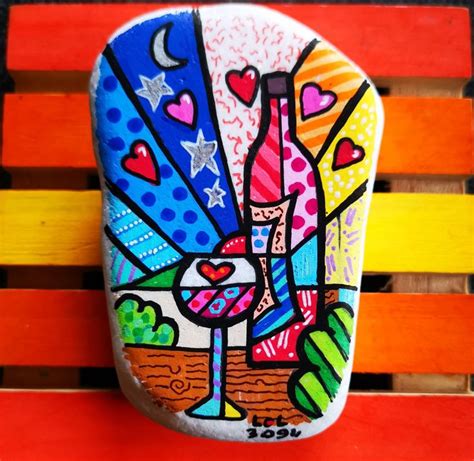 Mes Petits Rocks Voyageurs Facebook Happy Rock Romero Britto