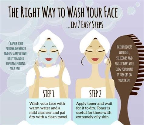 7 Steps To Washing Your Face The Right Way - Musely