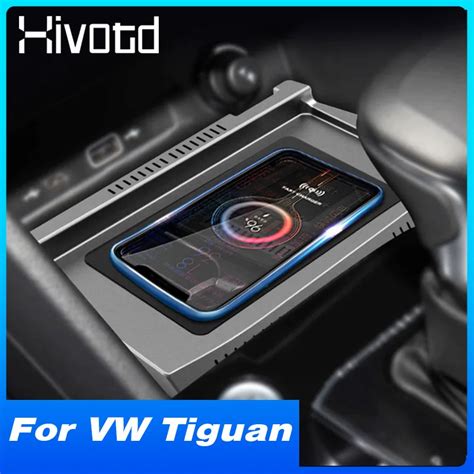 Car Qi Wireless Charger For Vw Tiguan Mk Accessories