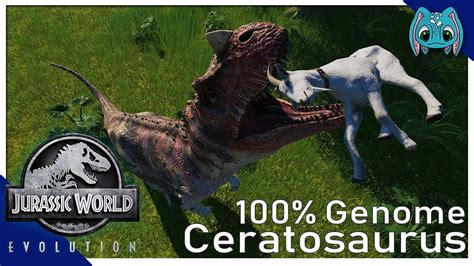 100 Genome Ceratosaurus Jurassic World Evolution Letss Play Youtube