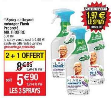 Offre Spray Nettoyant M Nager Flash Propret Mr Propre Chez Cora