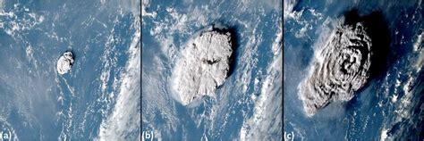 The Hunga-Tonga eruption viewed from the Himawari-8 weather satellite ...