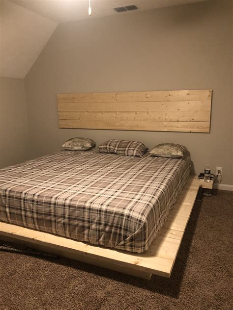 DIY Platform Bed and Floating Headboard