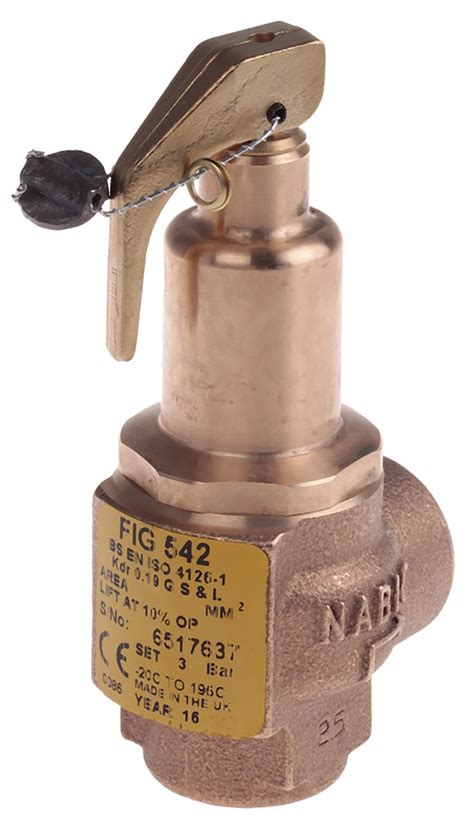 N 542 015 3 BAR Nabic Valve Safety Products 3bar Pressure Relief