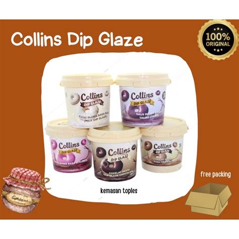 Jual Collins Dip Glaze Kemasan Toples 200gr Shopee Indonesia