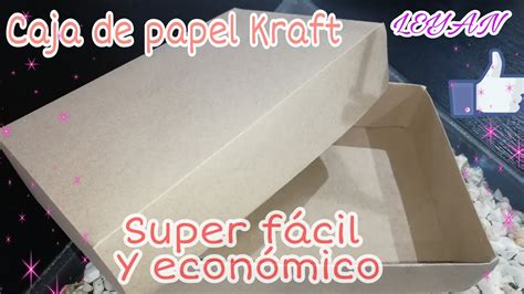 Hacer Caja De Papel Kraft Super Facil Youtube