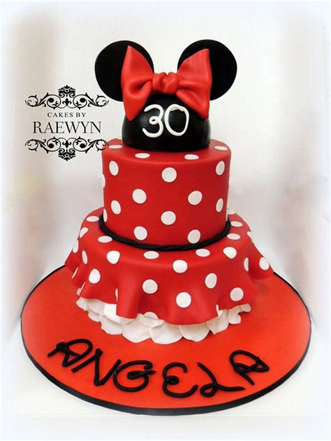 Red Minnie Mouse Cake Ideas