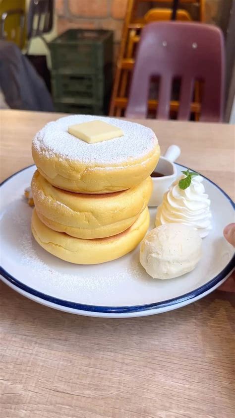 唯一無二の絶品グルメさんのインスタグラム動画 唯一無二の絶品グルメinstagram「【3 Stars Pancake】 神奈川