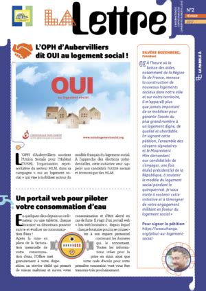 La Lettre F Vrier Oph Aubervilliers