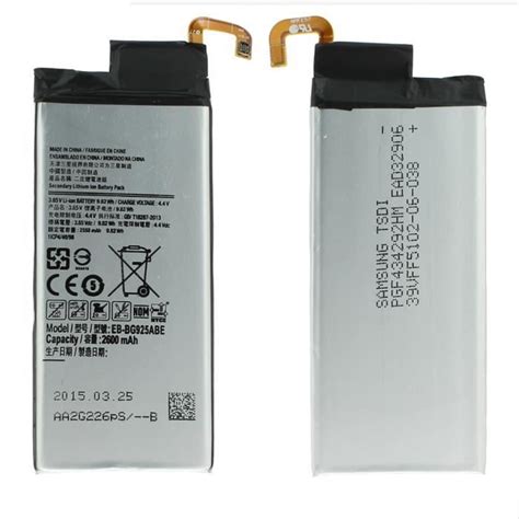 BATTERIE ORIGINALE SAMSUNG Galaxy S6 Edge EB BG925ABE CERTIFIE D