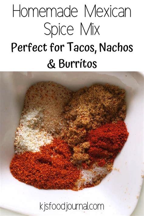 Homemade Mexican Spice Mix Perfect For Tacos Nachos And Burritos