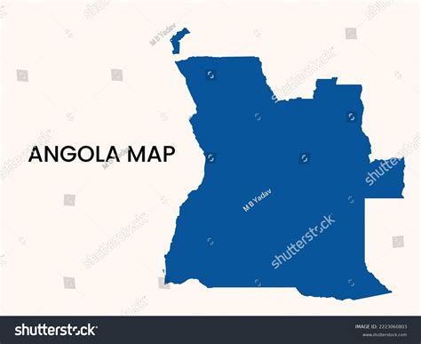 Map Of Angola Solid Map Of Angola Angola Royalty Free Stock Vector