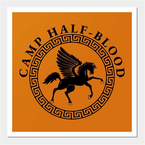 Camp half-blood accurate orange color logo percy jackson, by ...