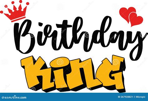 Birthday King with Crown Layered File with Svg Vector Cutfile for ...