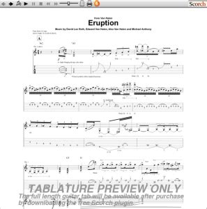 Van Halen Eruption Guitar Tab | GuitarInternational.com