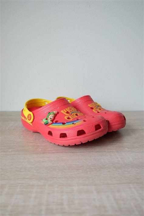 RARE Crocs + Lucky Charms Cereal Clog Red Womens 7 Sl… - Gem