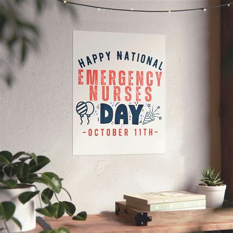 Happy National Emergency Nurses Day October 11th Occupation Premium