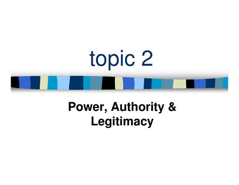 Solution Power Legitimacy Authority Studypool