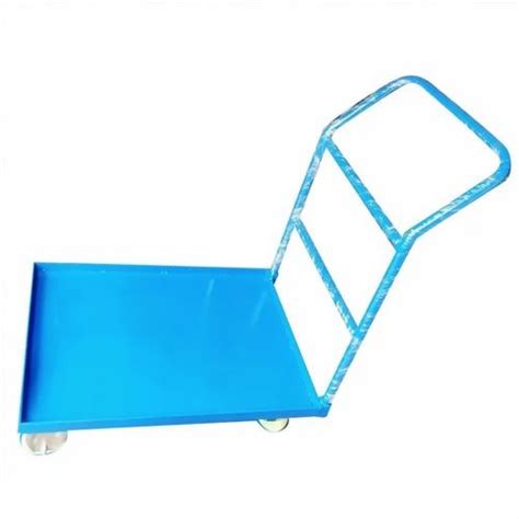 Blue Mild Steel Platform Trolley For Material Handling At Rs 5000