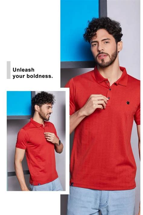 Interlock Feather CROCKTEES Men S Plain T Shirt Collar HS At Rs 265